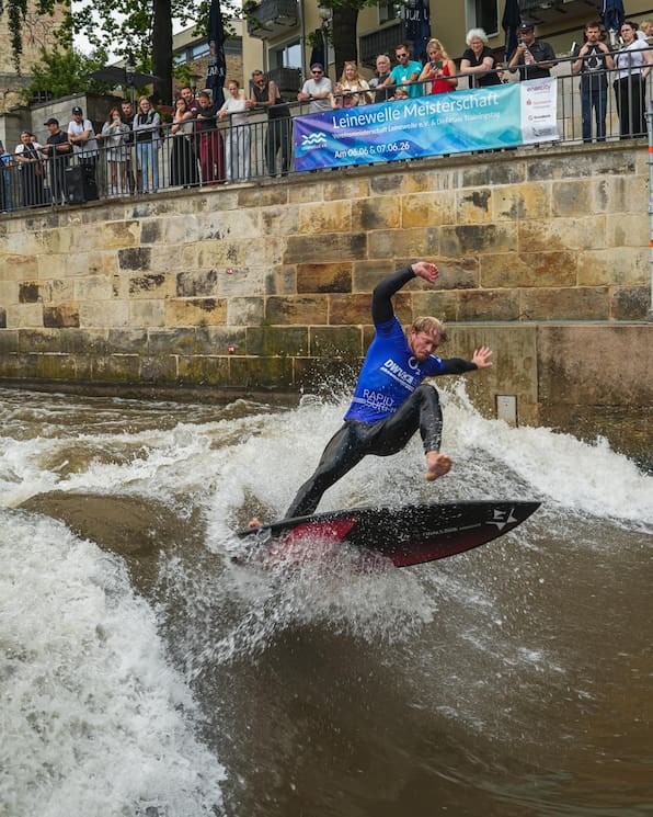 Deutsche Meisterschaft auf der Leinewelle: Hannover wird zum Treffpunkt der Surf-Elite